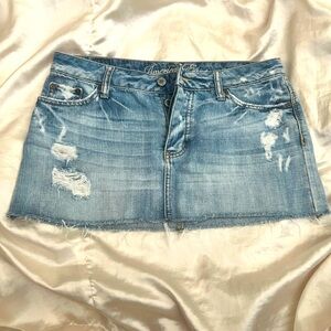 Mini Jean Skirt